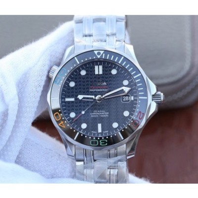 Omega OMF Seamaster 300M Chronometer SS Rio 2016 SS Bracelet A2824,Fake Watches,Rolex Fake Watches,Omega Fake Watches,Cartier Fake watches,IWC Fake Watches,Breitling Fake Watches