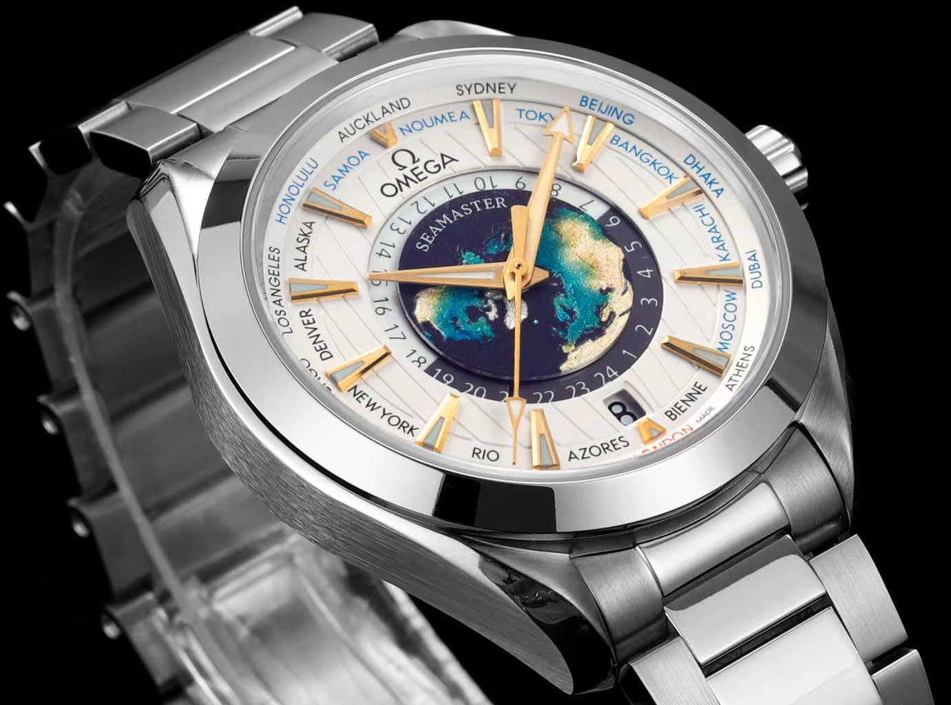 Omega Aqua Terra 150M - Co-Axial Master Chronometer GMT Worldtimer 43 mm