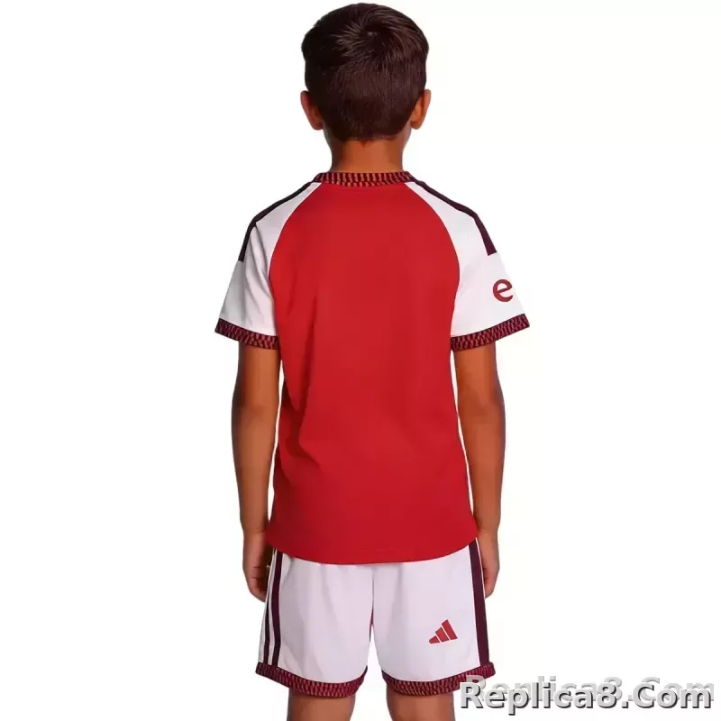 26-27 Arsenal adidas Premier League Champions Home Kids Kit Jersey+Shorts - detail