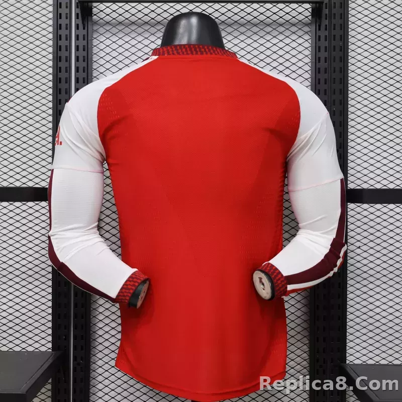 26-27 Arsenal Home Soccer Jersey Play Version Long Sleeve - detail
