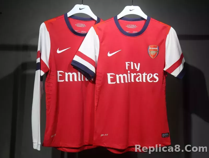 2012-13 Arsenal Home Retro Kit Vintage Shirt Player Edtion - detail
