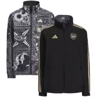 2023-2024 Arsenal Reversible Windbreaker Black-gray Soccer Jersey 1:1 Thai Quality - view 6