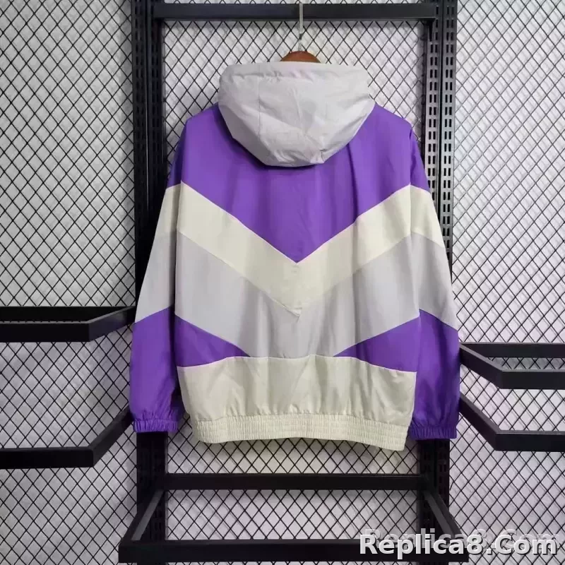 2023 Arsenal Windbreaker Purple Soccer Jersey 1:1 Thai Quality - detail