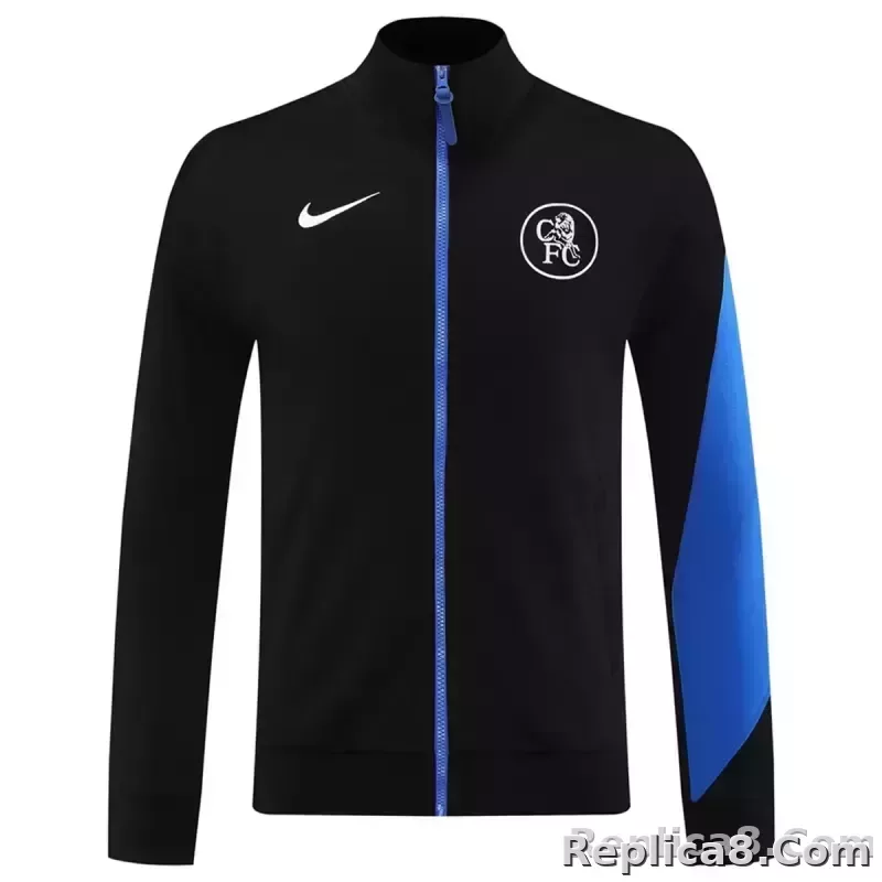 25-26 Chelsea Training Tracksuit Kit(Jacket+Pants) Black - detail