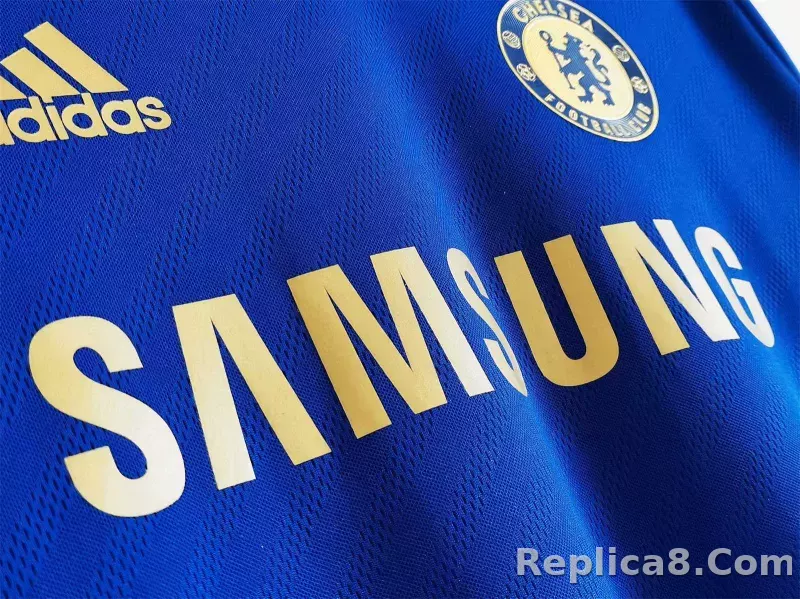 2012-13 Chelsea Home Retro Jersey Long Sleeve - detail