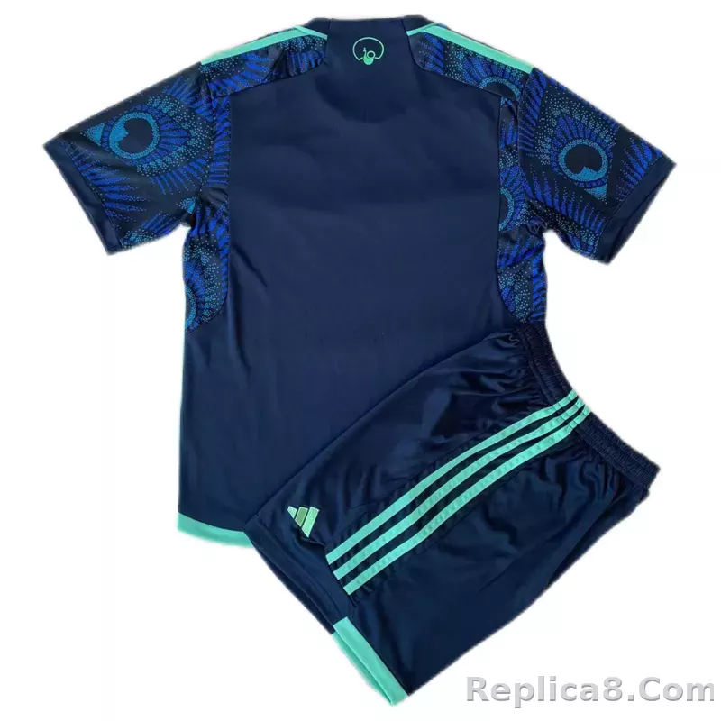 23-24 Leeds United Away Kids Kit Jersey+Shorts - detail