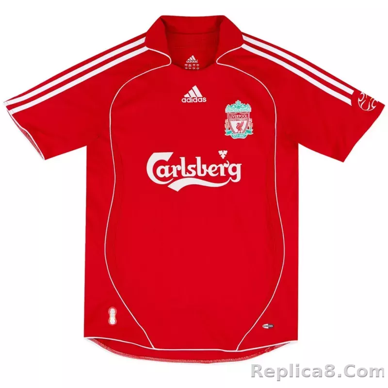 2006/07 Liverpool Home Retro Version Jersey - detail
