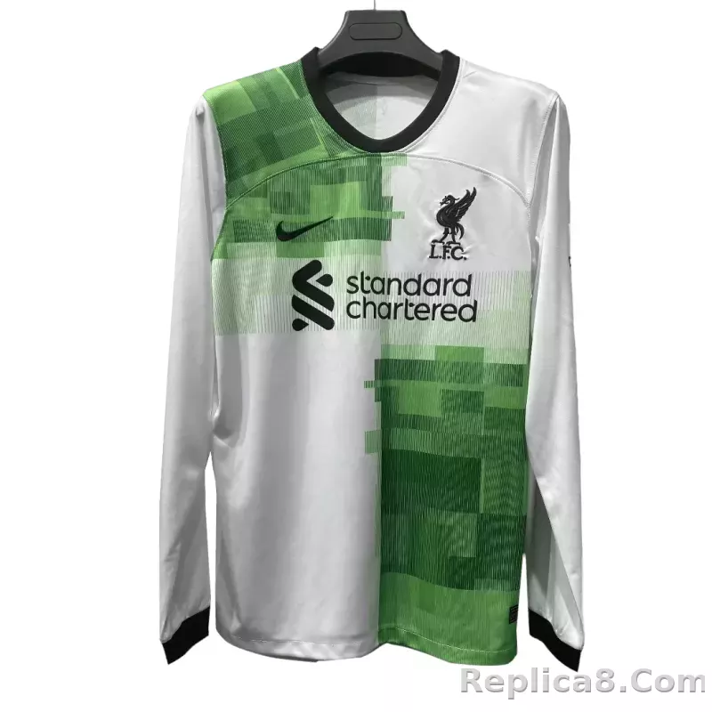 23-24 Liverpool Away Long Sleeve Jersey - detail