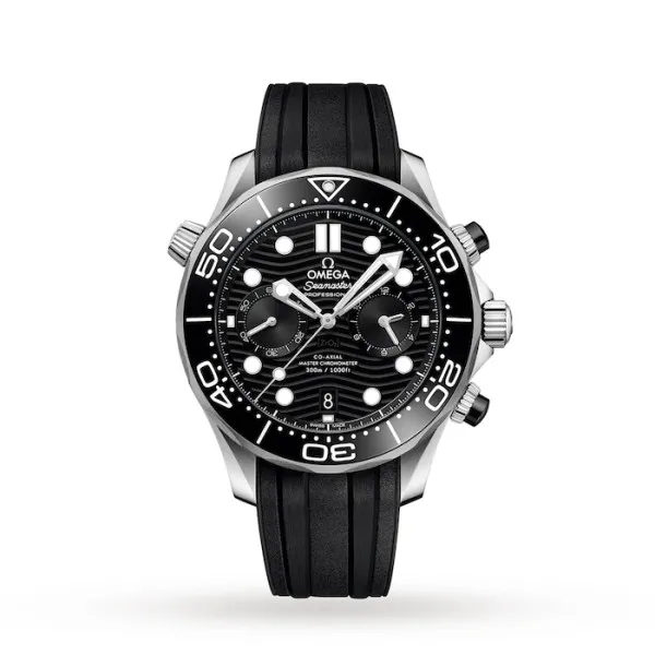 Omega Seamaster Men Automatic Black Rubber Watch O21032445101001