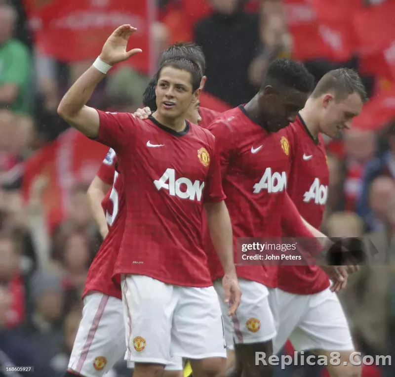 12-13 Manchester United Home Retro Jersey Player Edtion Long Sleeve - detail