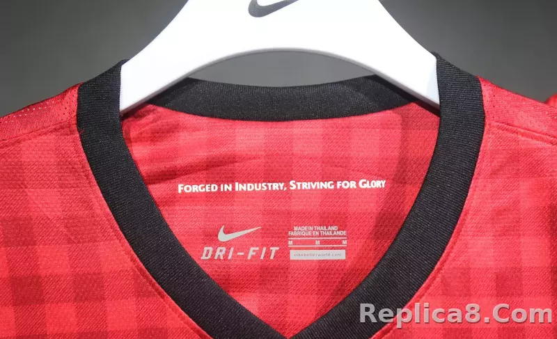 12-13 Manchester United Home Retro Jersey Player Edtion Long Sleeve - detail