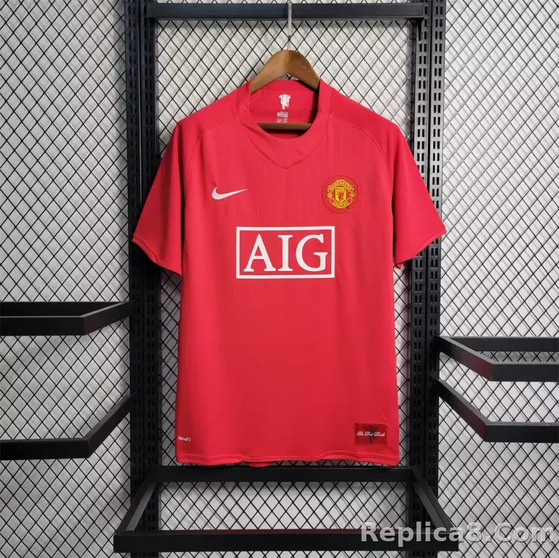 07-08 Manchester United Ronaldo#7 Home Retro Jersey - detail