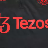 Kids Manchester United Zipper Sweatshirt Kit(Top+Pants) Black 2023/24 - view 4