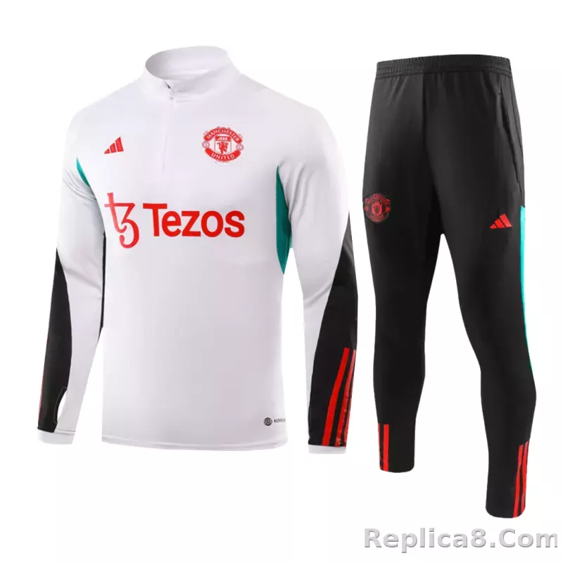 Manchester United Zipper Sweatshirt Kit(Top+Pants) 2023/24 - detail