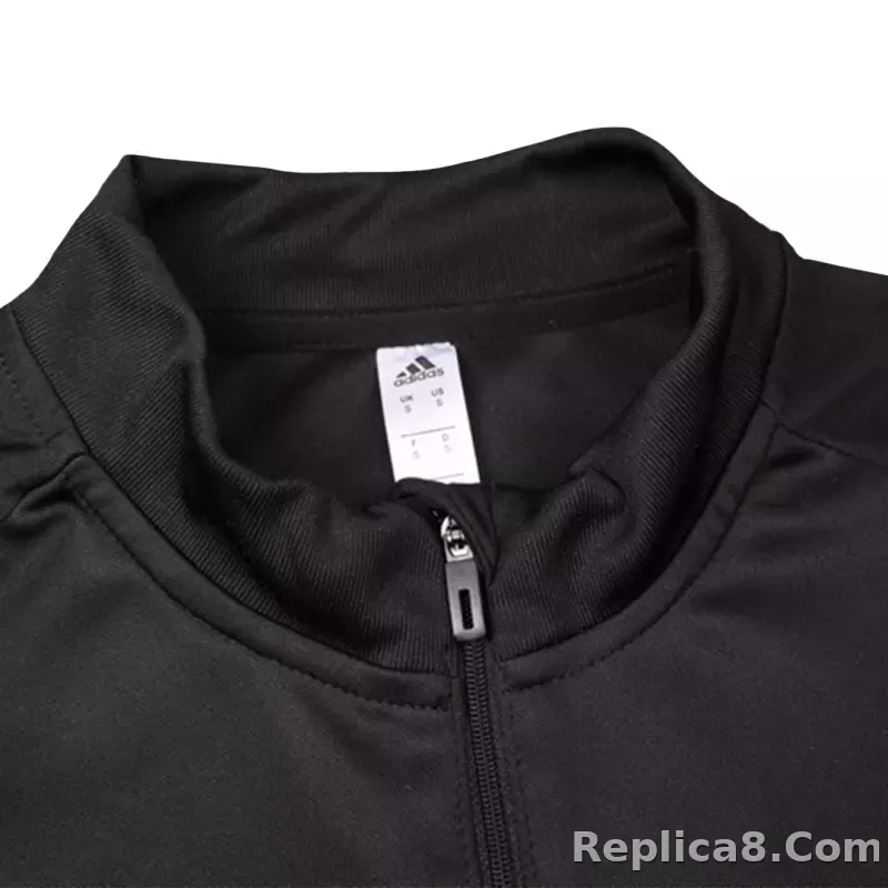 Manchester United Zipper Sweatshirt Kit(Top+Pants) Black 2023/24 - detail