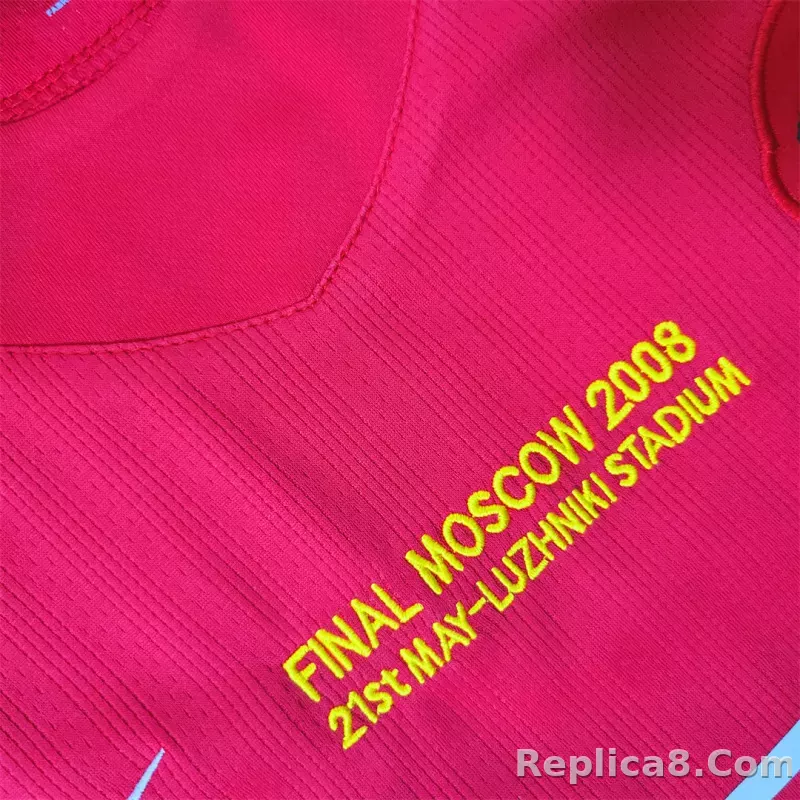 07-08 Manchester United Home UCL Final Retro Jersey - detail