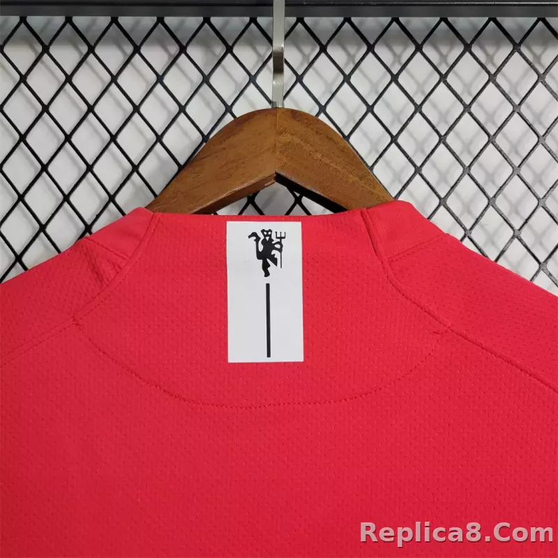 07-08 Manchester United Home Retro Jersey - detail