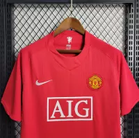 07-08 Manchester United Home Retro Jersey - view 6