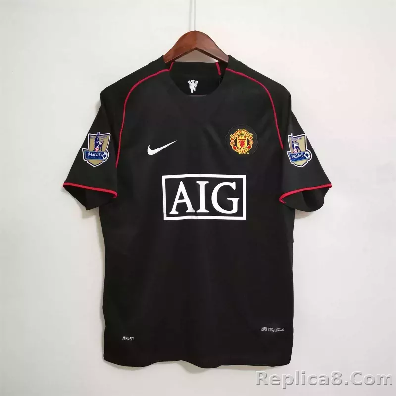 07-08 Manchester United Away Retro Jersey