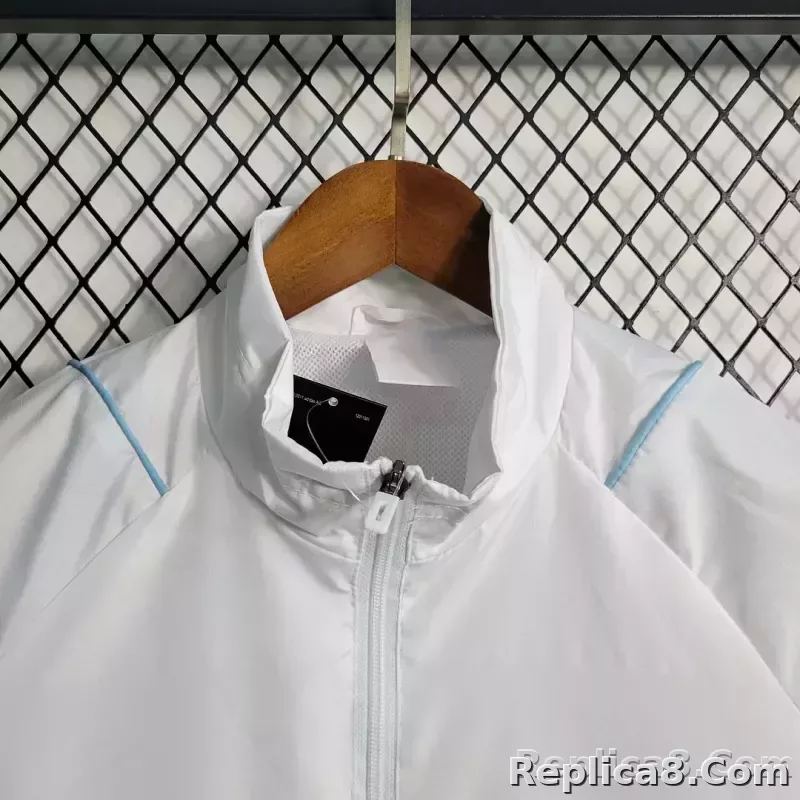 2023 Manchester United Soccer Jersey Windbreaker white - detail