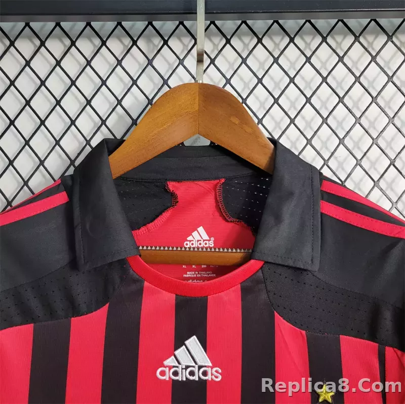 2007-08 AC Milan  Retro Jersey Home - detail