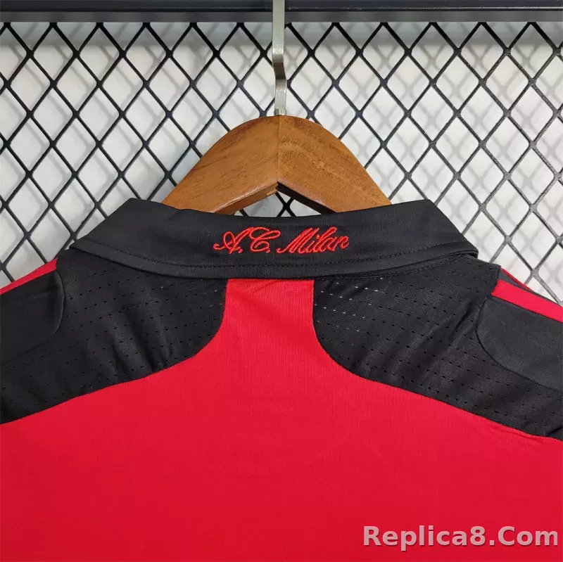 2007-08 AC Milan  Retro Jersey Home - detail