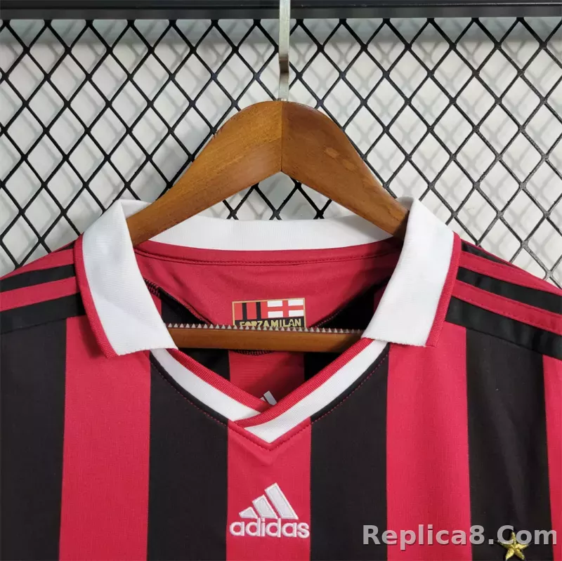 2009-10 AC Milan  Home Retro Jersey Long Sleeve - detail