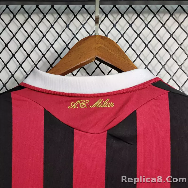 2009-10 AC Milan  Home Retro Jersey Long Sleeve - detail
