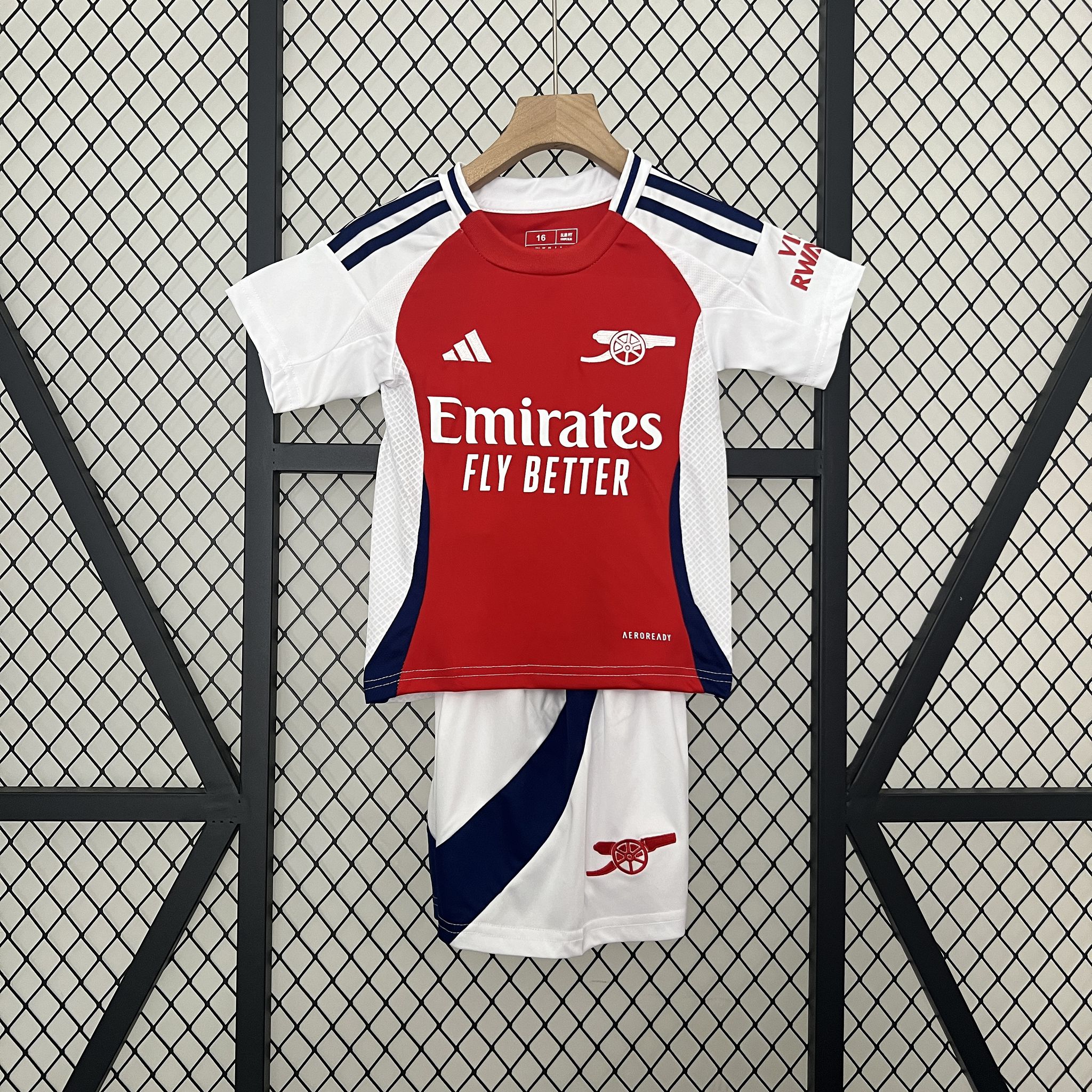 24-25 Arsenal Home Soccer Kids Kit Jersey+Shorts