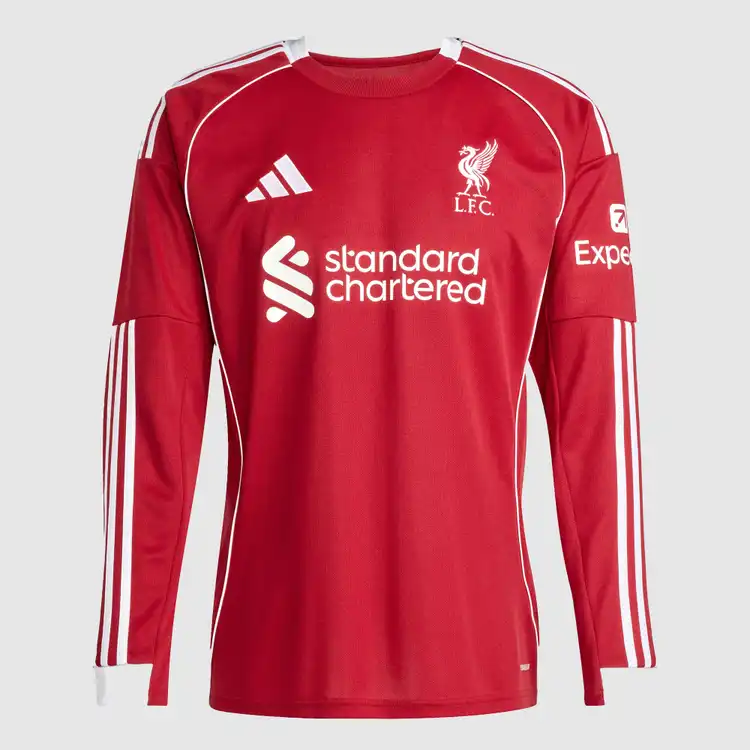 25-26 Liverpool Home Football Jersey Long Sleeve