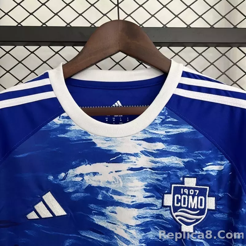 25-26 Como 1907 Home Soccer Jersey - detail