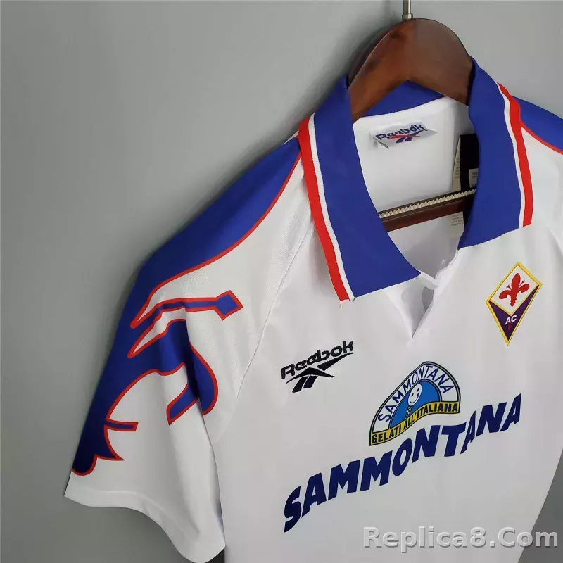 1995-1997 Fiorentina Soccer Away Jersey Retro Version - detail