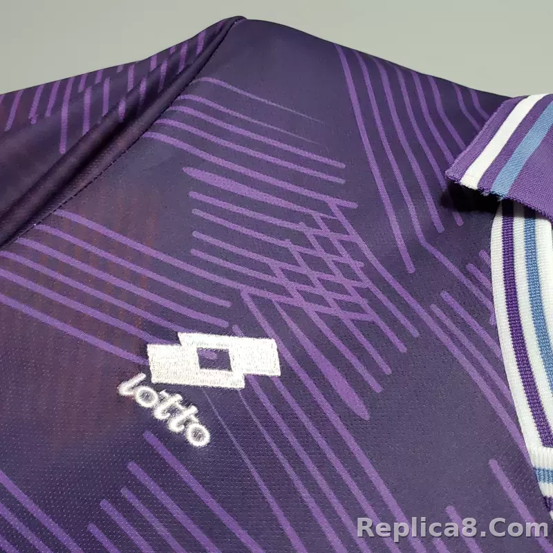 1992-1993 Fiorentina Soccer Home Jersey Retro Version - detail