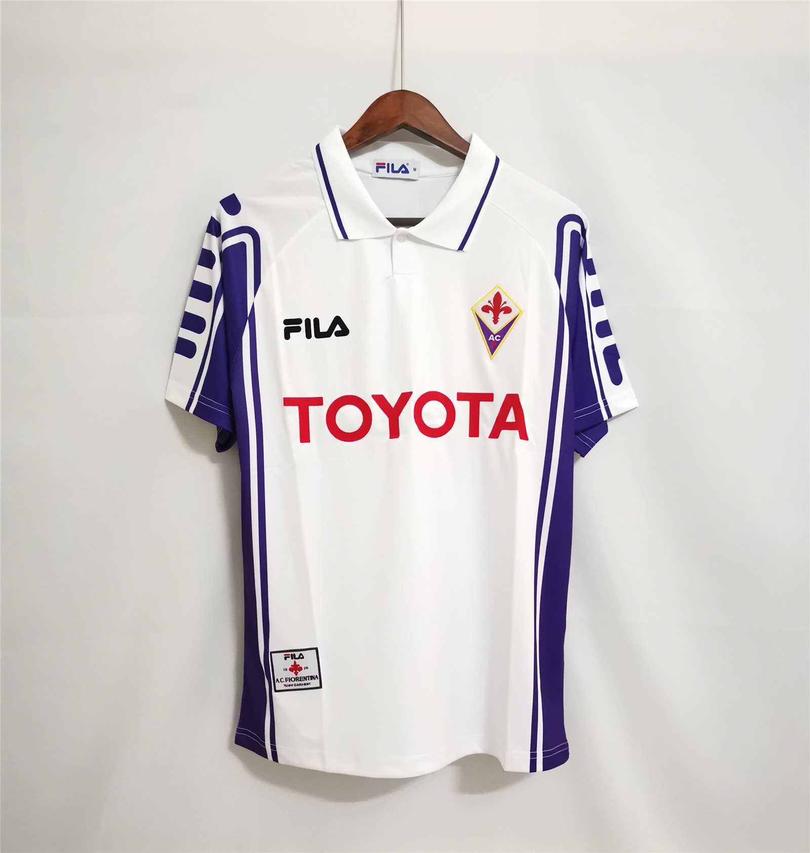1999-2000 Fiorentina Soccer Away Jersey Retro Version