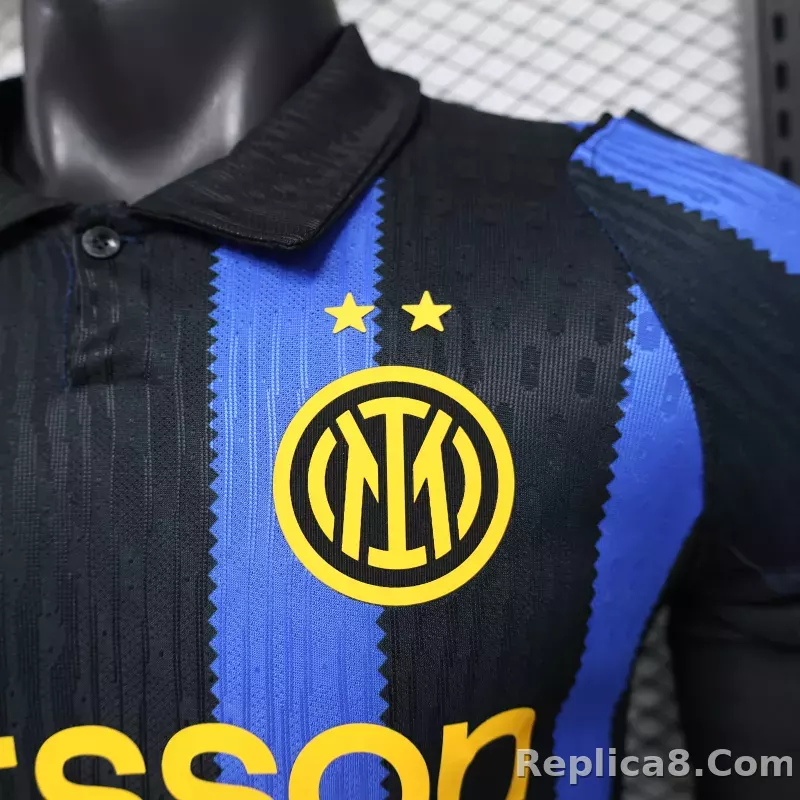 26-27 Inter Milan Home Kit Jersey Player Version Long Sleeve - detail