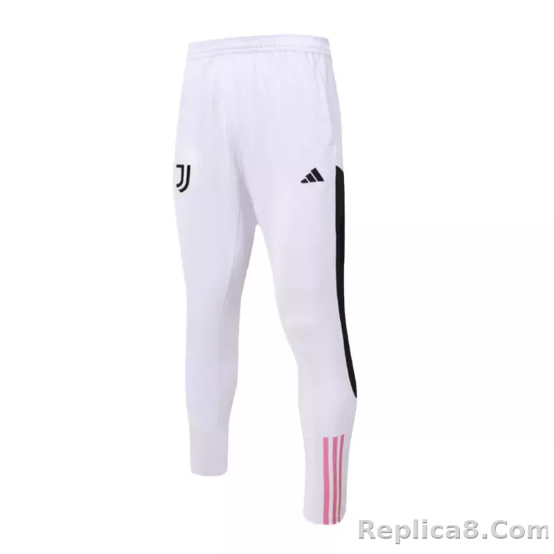 Kids Juventus Zipper Sweatshirt Kit(Top+Pants) White 2023/24 - detail