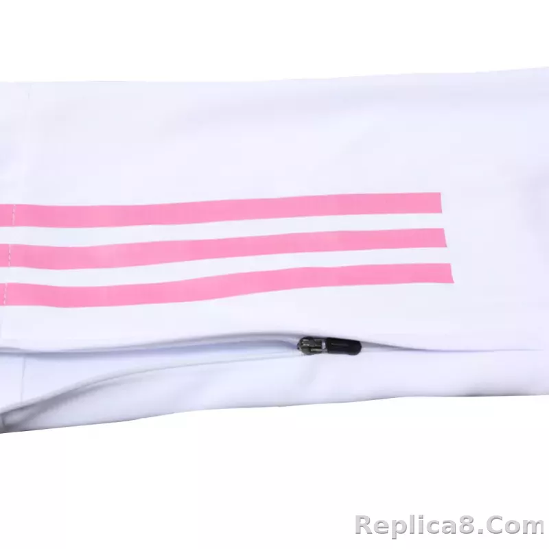 Kids Juventus Zipper Sweatshirt Kit(Top+Pants) White 2023/24 - detail