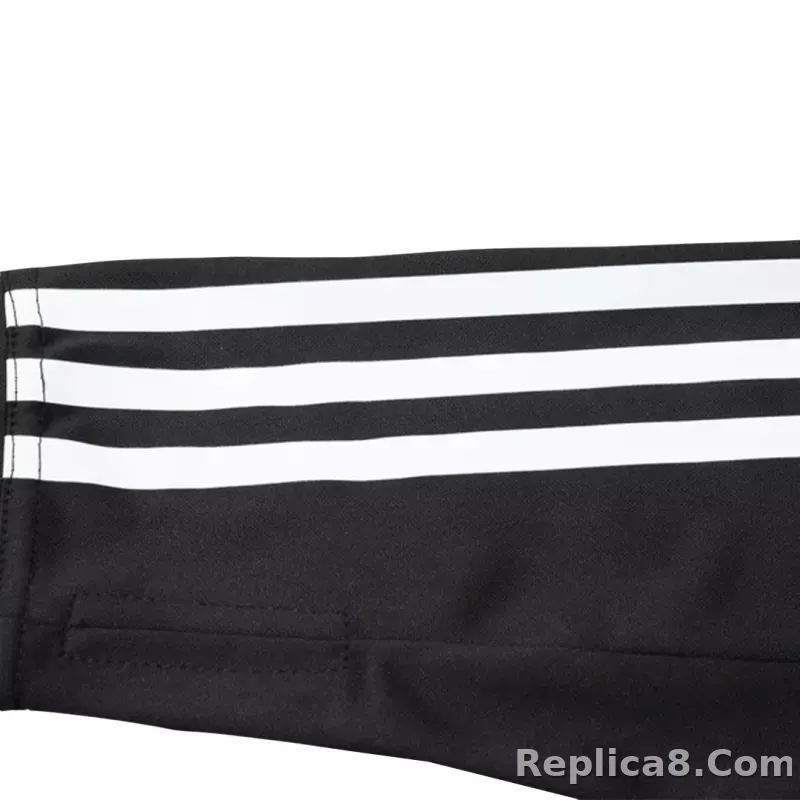 Juventus Zipper Sweatshirt Kit(Top+Pants) Black 2023/24 - detail