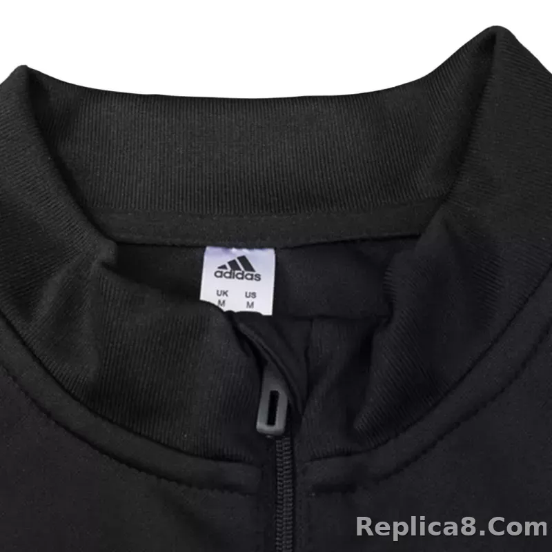 Juventus Zipper Sweatshirt Kit(Top+Pants) Black 2023/24 - detail