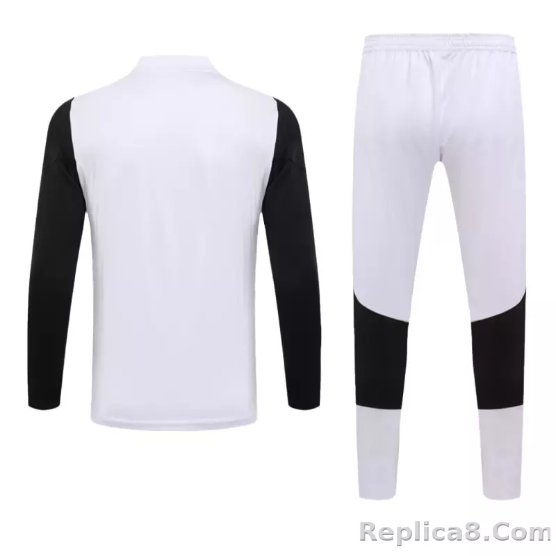 Juventus Zipper Sweatshirt Kit(Top+Pants) White 2023/24 - detail