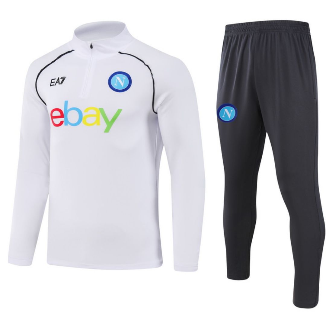The Heritage Behind SSC Napoli Napoli Zipper Sweatshirt Kit(Top+Pants) White 2023/24: A Timeless Story