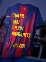 Season 25/26 Barcelona Home Player Version Thank God I’m Not Madridista - view 1