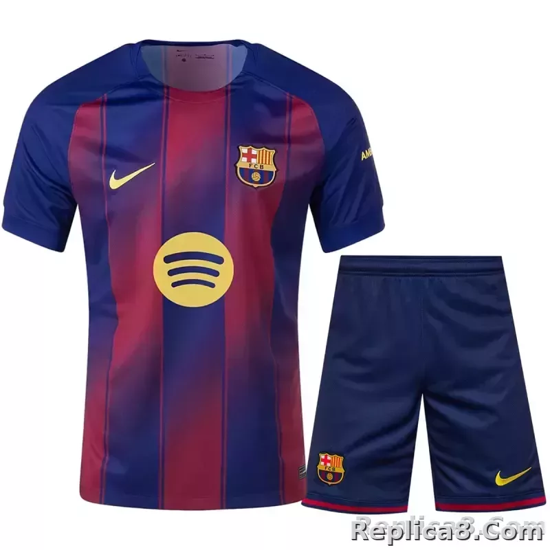 25-26 Barcelona Home Soccer Full Kit Jersey+Shorts+Socks - detail