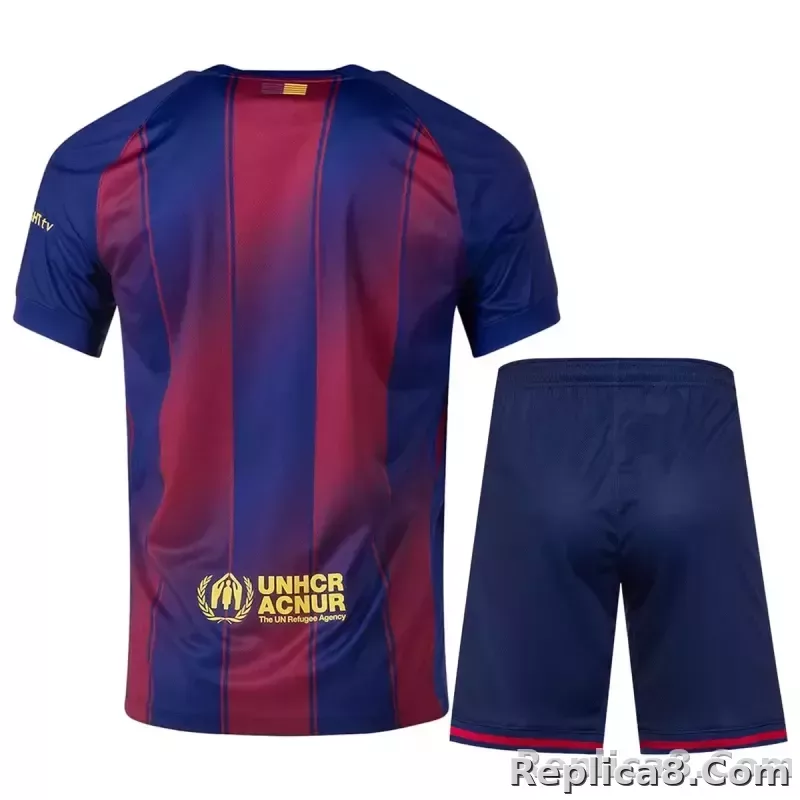 25-26 Barcelona Home Soccer Full Kit Jersey+Shorts+Socks - detail
