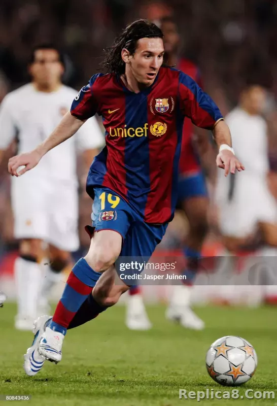 07-08 Barcelona Home Retro Jersey Player Edition - detail