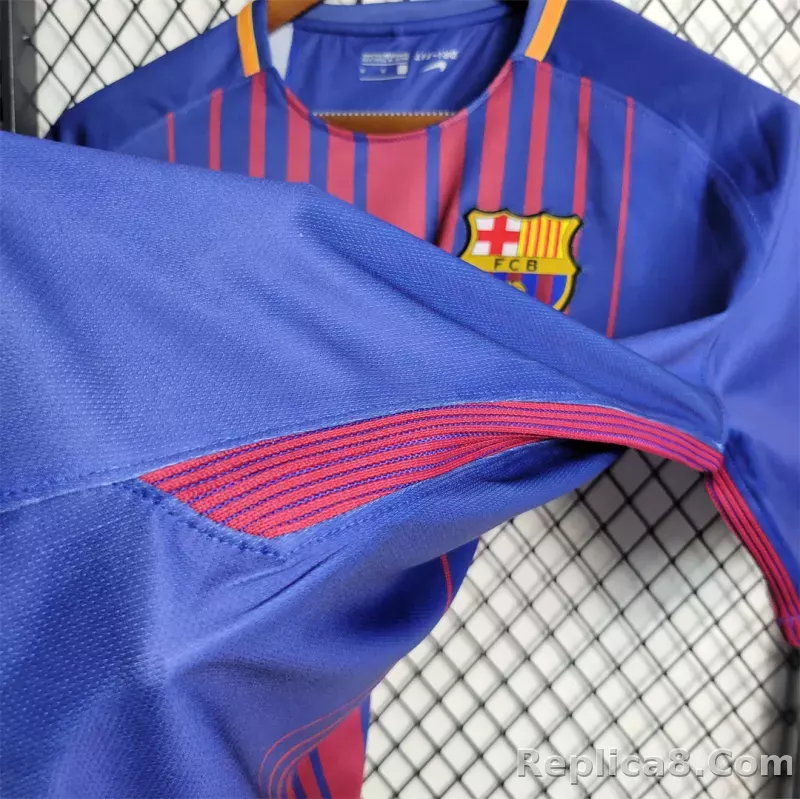 17-18 Barcelona Home Retro Football Jersey - detail
