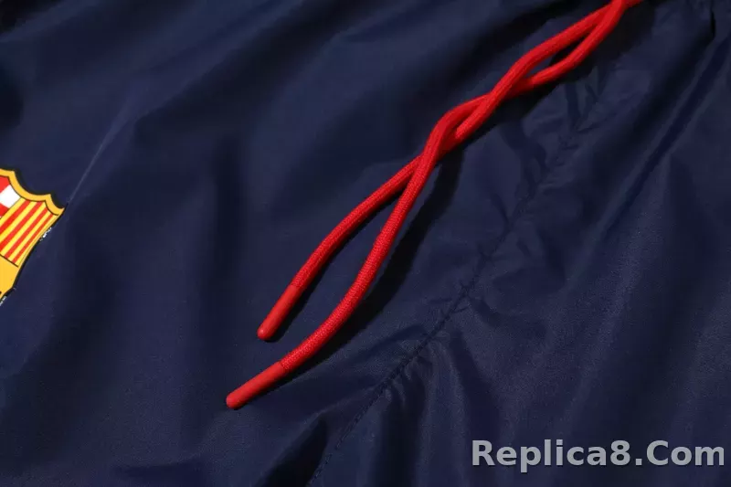 Barcelona Hoodie Sweatshirt Kit(Top+Pants) Red Black Jackets - detail