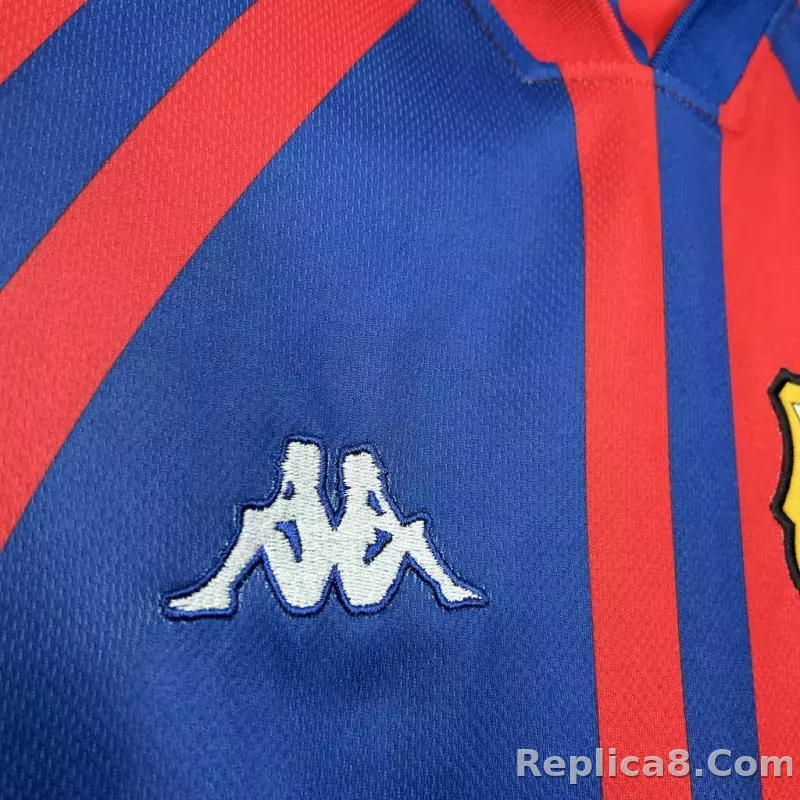 97-98 Barcelona Home Retro Jersey- Classic Style - detail