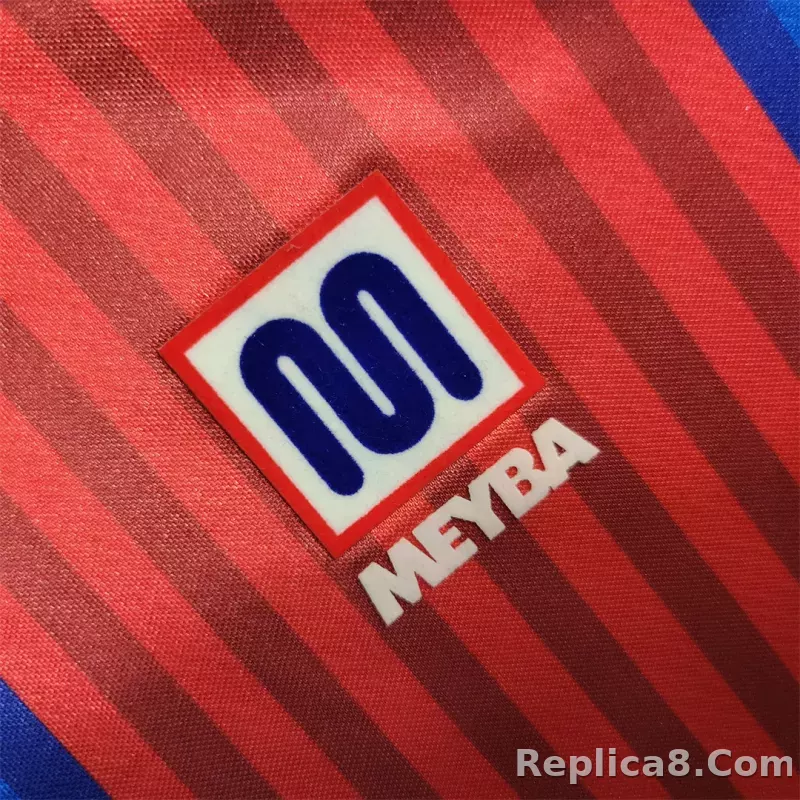 91-92 Barcelona Home Retro Jersey Long Sleeve - detail