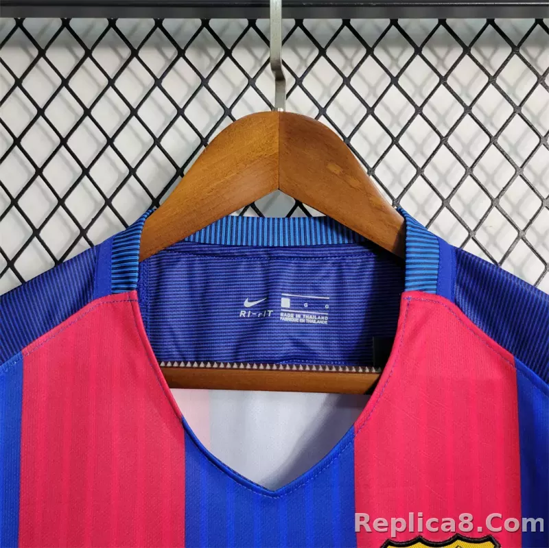 16-17 Barcelona Home Retro Jersey - detail